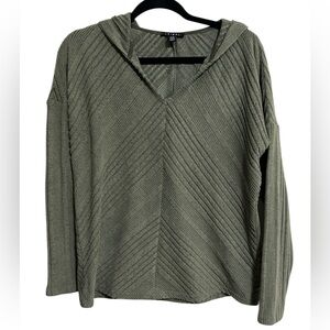 TRIBAL Olive Green Hooded Sweater